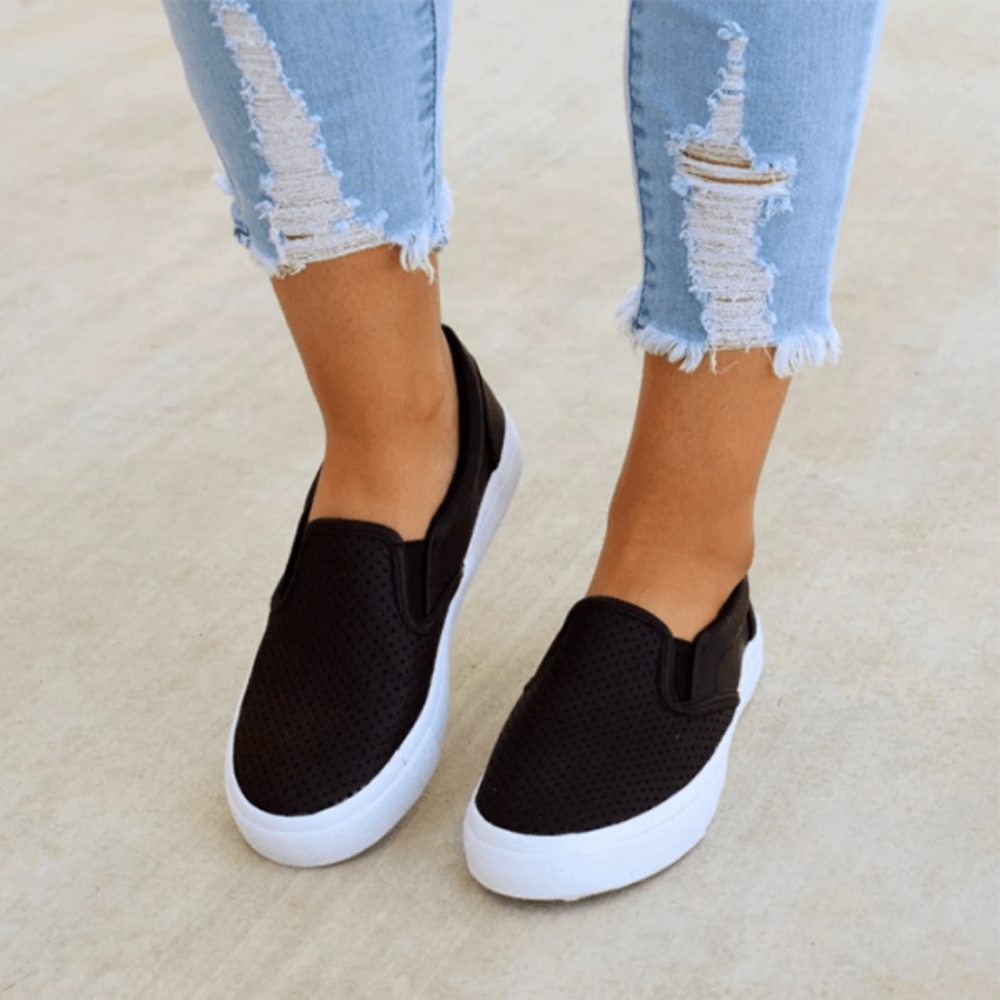 Black slip on shoe